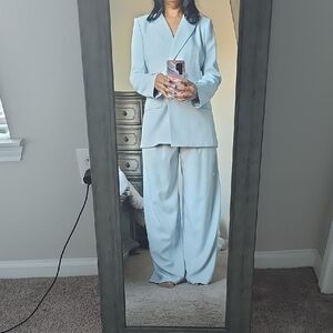 BCBGMaxAzria powder Blue Blazer with Matching pants.